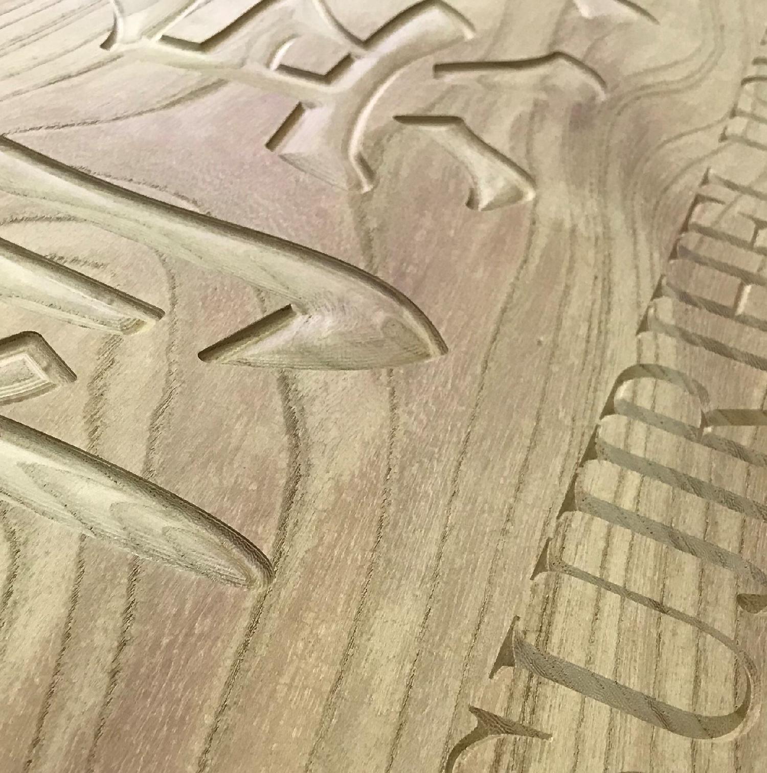 木製看板彫り加工